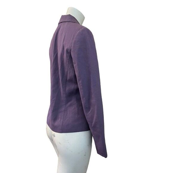 Pendleton Ladies Size 6 Purple Blazer Wool Jacket Lined Button Front Tailored - Picture 4 of 7